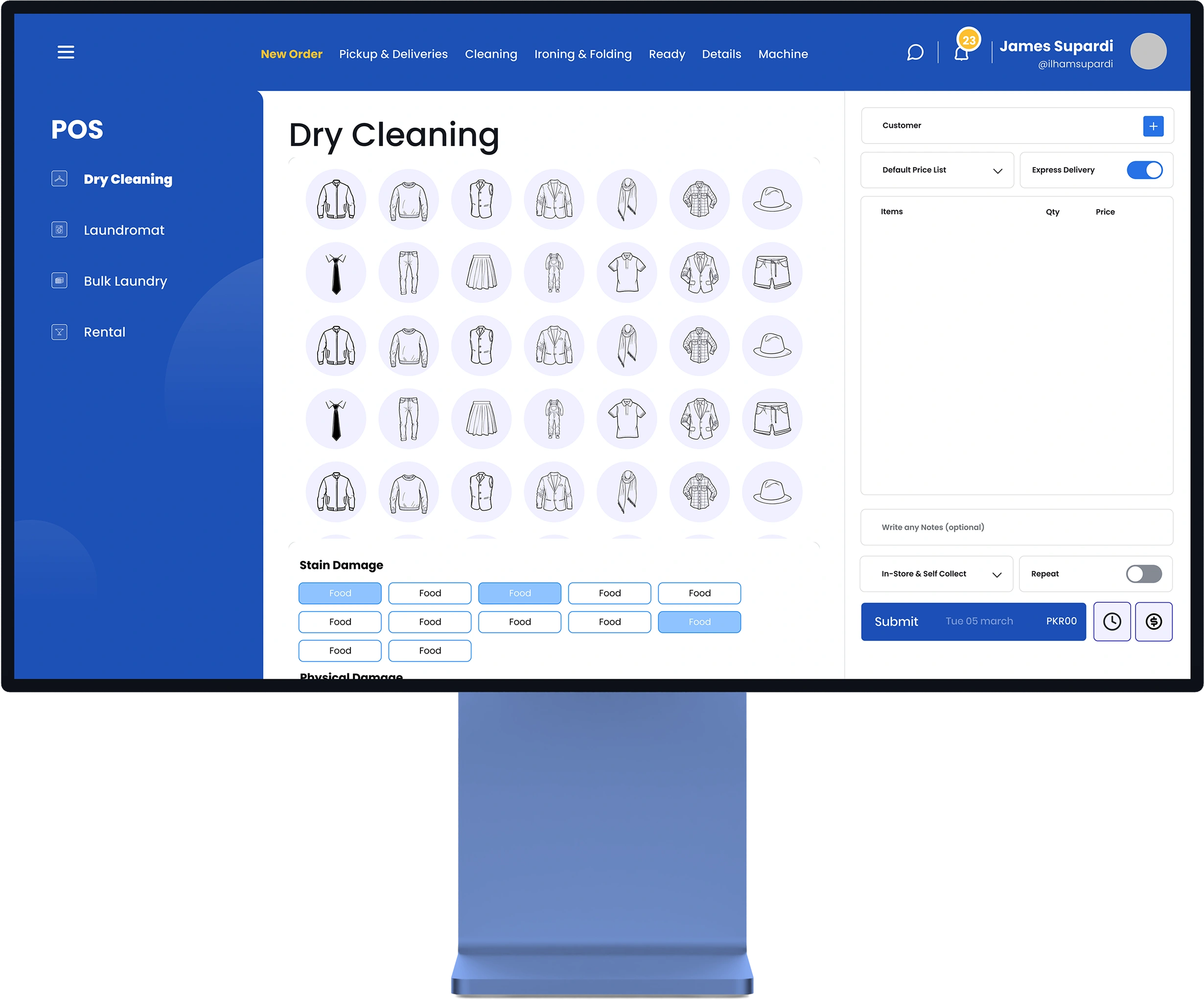 Linentrack Desktop Dashboard